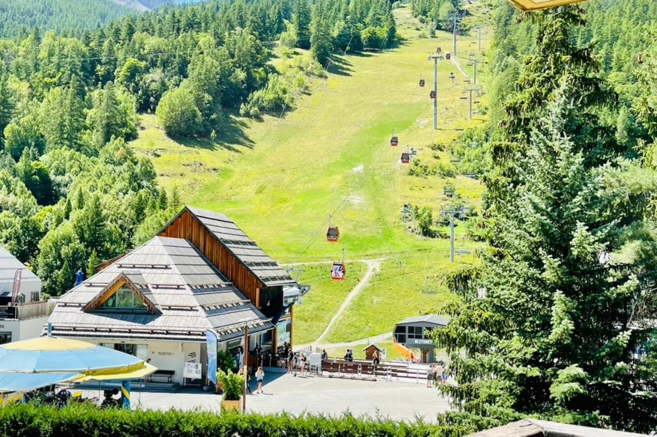 Serre-Chevalierstudio Terrace Next To Ski Slopes Saint-Chaffrey Dış mekan fotoğraf