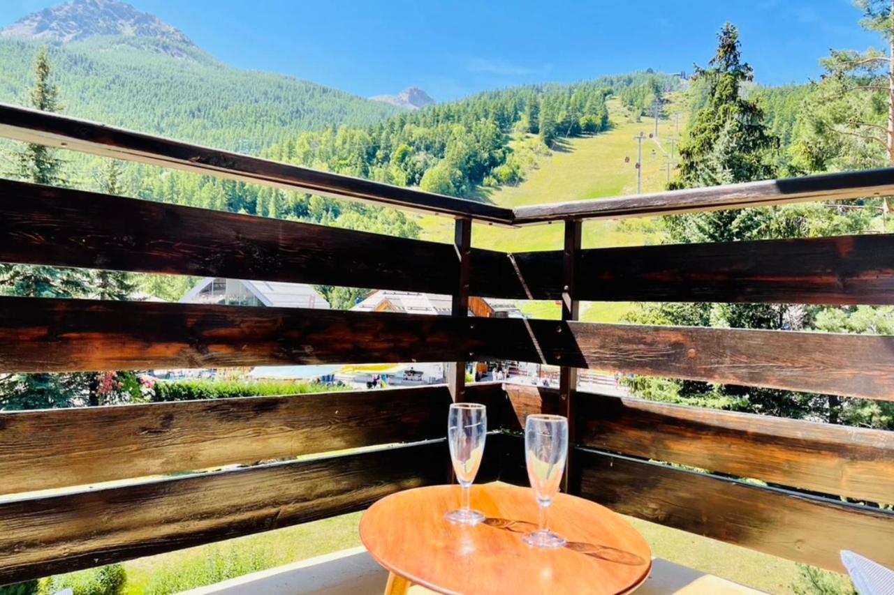 Serre-Chevalierstudio Terrace Next To Ski Slopes Saint-Chaffrey Dış mekan fotoğraf